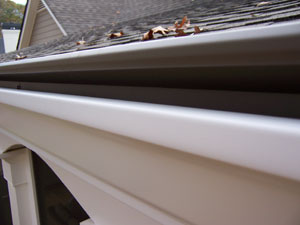 Gutter cover installation photo