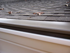 Gutter cover installation photo