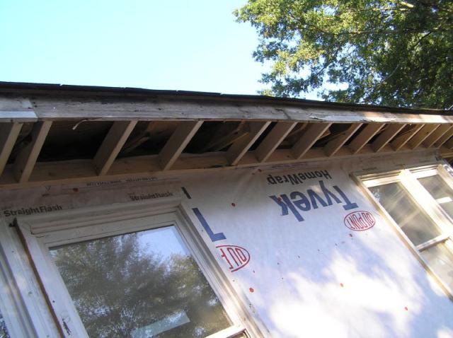 Soffit installation photo